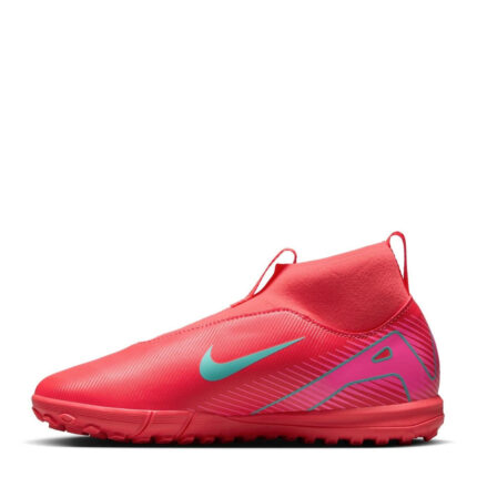 Nike Zoom Mercurial Superfly 10 Junior Turf Football Boots – Red/Green – view 2