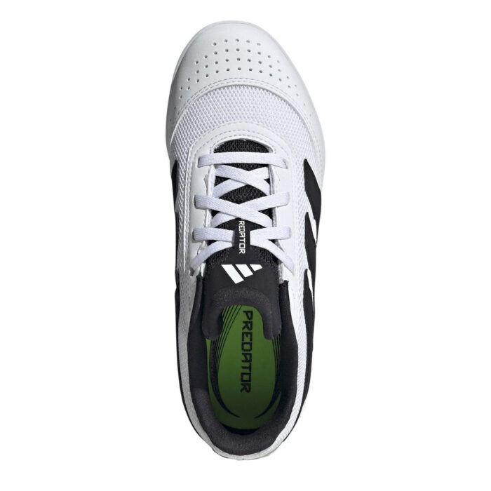 adidas Predator Junior Indoor Football Boots – White/Blk/Lemon – view 5
