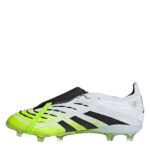 adidas Predator Junior Firm Ground Football Boots – White/Blk/Lemon – view 2