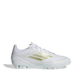 adidas Messi F50 Firm Ground Football Boots – White/Gold/Wht – view 7