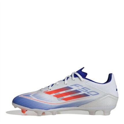 adidas Messi F50 Firm Ground Football Boots – White/Red/Blue – view 2