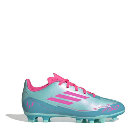 adidas F50 Junior Firm Ground Football Boots – Blue/Pink