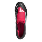 adidas Predator Fold Over Tongue Firm Ground Football Boots – Black/Red – view 5