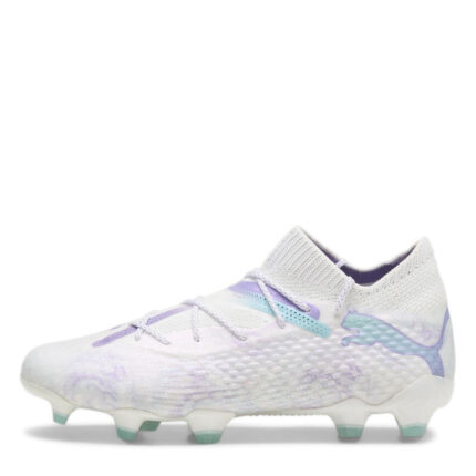 Puma Womens Future 7 Firm Ground Football Boots – Wht/Blk/Purple – view 2