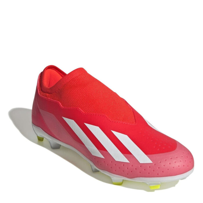 adidas X Crazyfast Firm Ground Football Boots – Red/Wht/Yellow – view 3