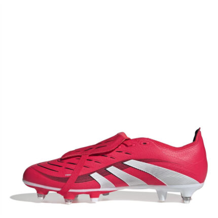 adidas Predator Soft Ground Football Boots – Red/White – view 2