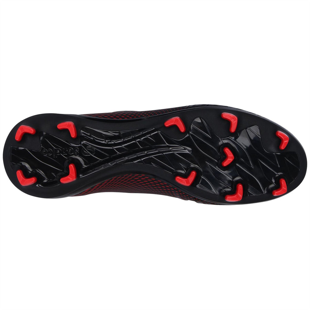 Sondico Blaze Junior Firm Ground Football Boots – Black/Red – view 2