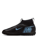 Nike Zoom Mercurial Superfly 10 Junior Turf Football Boots – Black/Blue – view 8