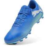 Puma Future 7 Firm Ground Football Boots – Blue/Wht/Green – view 6