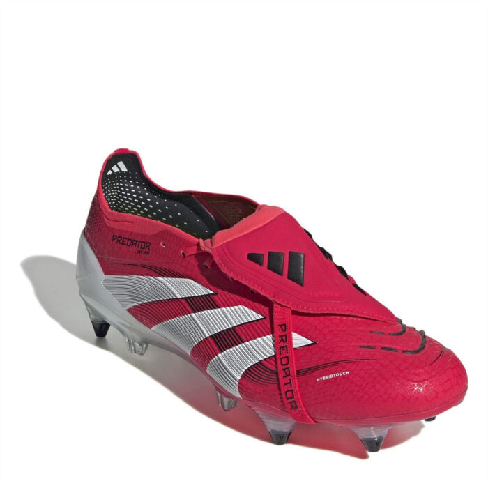 adidas Predator Soft Ground Football Boots – Red/White – view 7