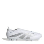 adidas Predator Firm Ground Football Boots – White/Silver