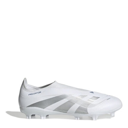 adidas Predator Firm Ground Football Boots – White/Silver
