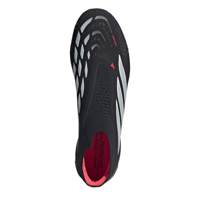 adidas Predator Firm Ground Football Boots – Black/Red – view 5