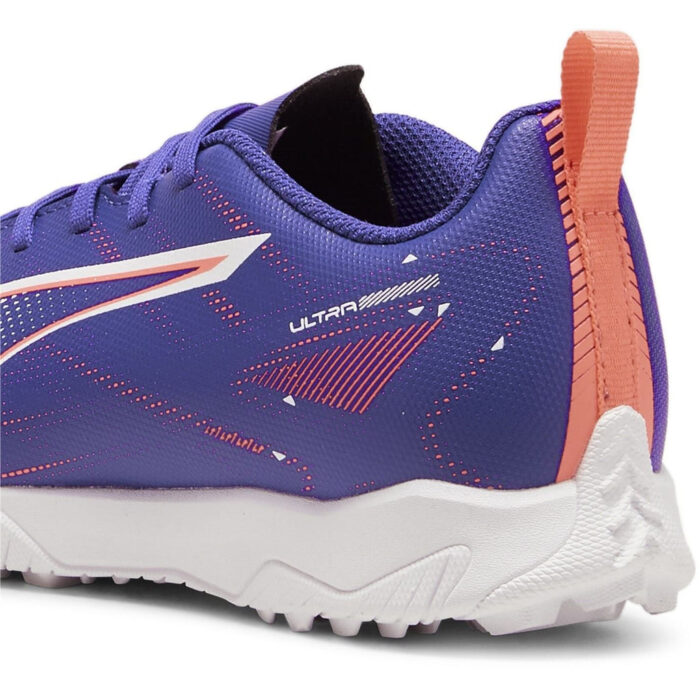 Puma Ultra 5 Junior Turf Football Boots – Purple/Wht/Org - Image 5