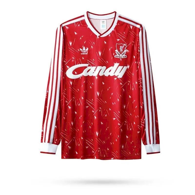 Retro Liverpool 1989/91 Home Long Sleeve Jersey - Image 1