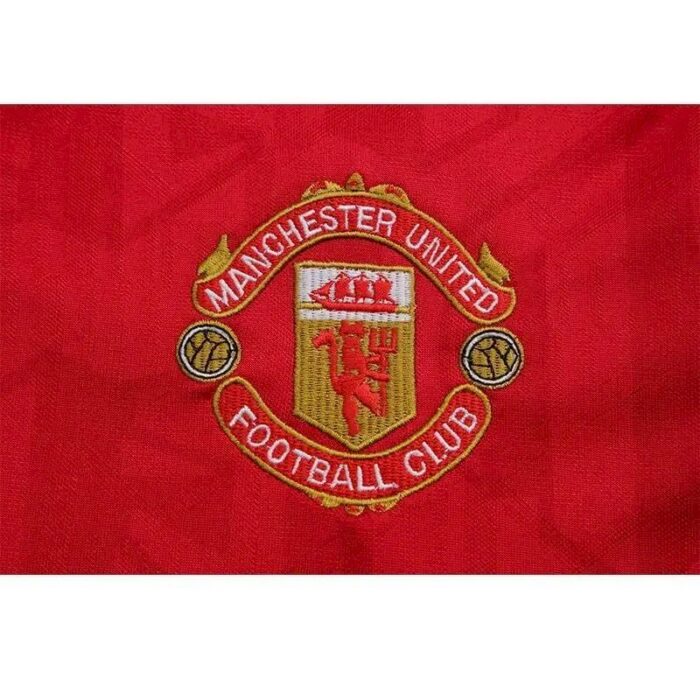 Retro Manchester United 1992/94 Home Long Sleeve Jersey - Image 4