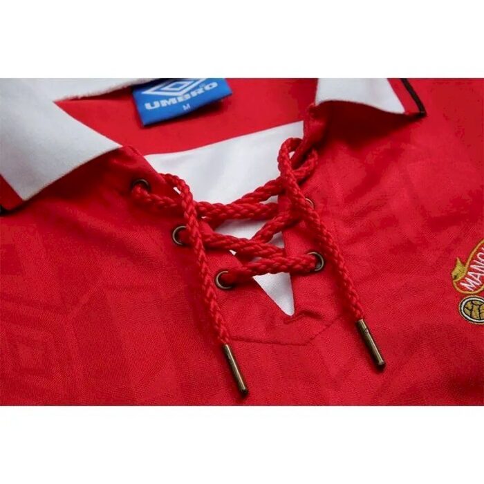 Retro Manchester United 1992/94 Home Long Sleeve Jersey - Image 5