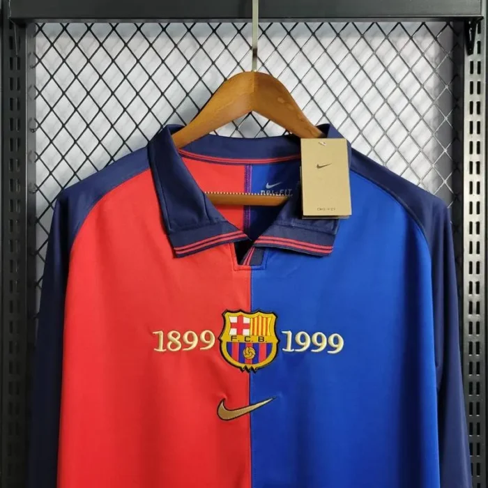 Retro Barcelona 1899/1999 100th Anniversary Edition Long Sleeve Jersey - Image 2