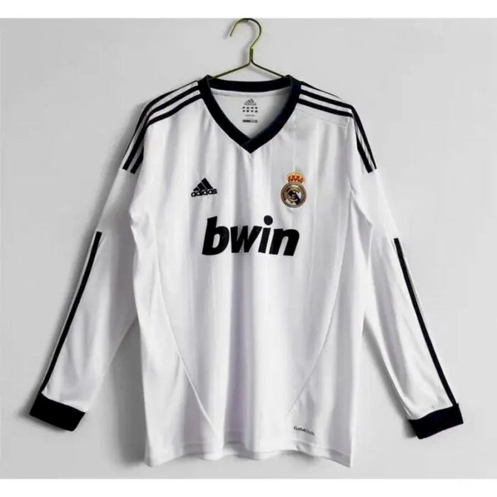Retro Real Madrid 2012/13 Home Long Sleeve Jersey - Image 3