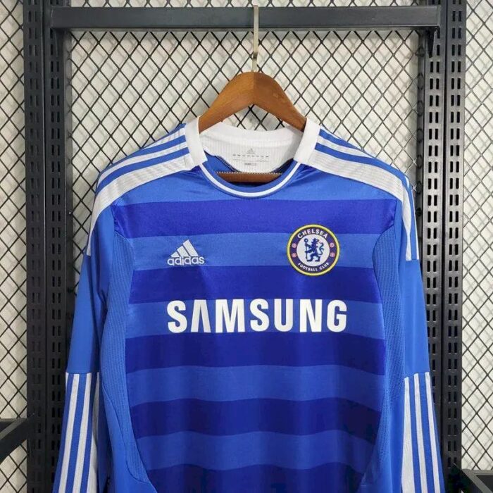 Retro Chelsea 2011/12 Home Long Sleeve Jersey - Image 2