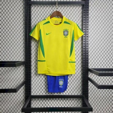 Retro Retro Brazil 2002 Home Kids Kit