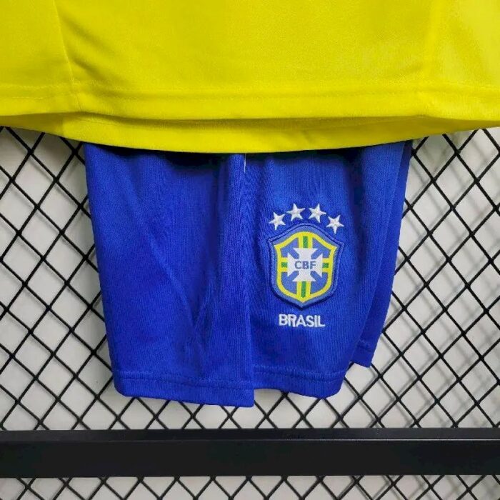 Retro Retro Brazil 2002 Home Kids Kit - Image 3