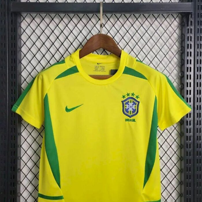 Retro Retro Brazil 2002 Home Kids Kit - Image 2