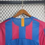 Retro Barcelona 2005/06 Home UCL Edition Long Sleeve Jersey - Image 4