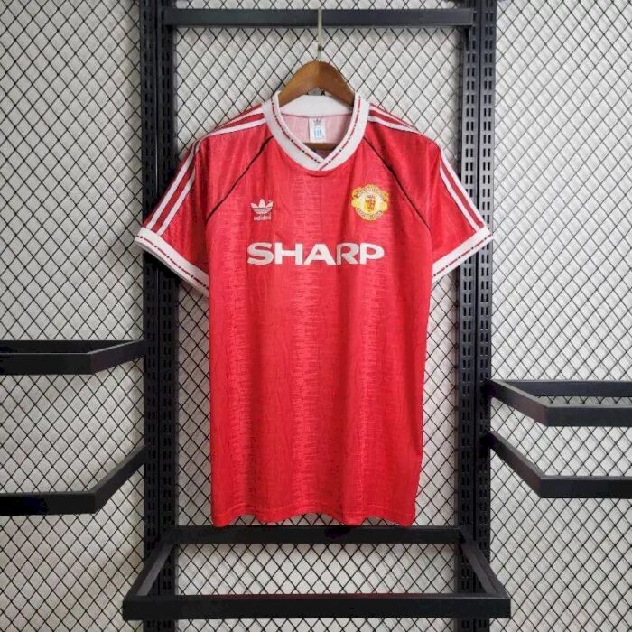Retro Manchester United 1990/92 Home Jersey - Image 3