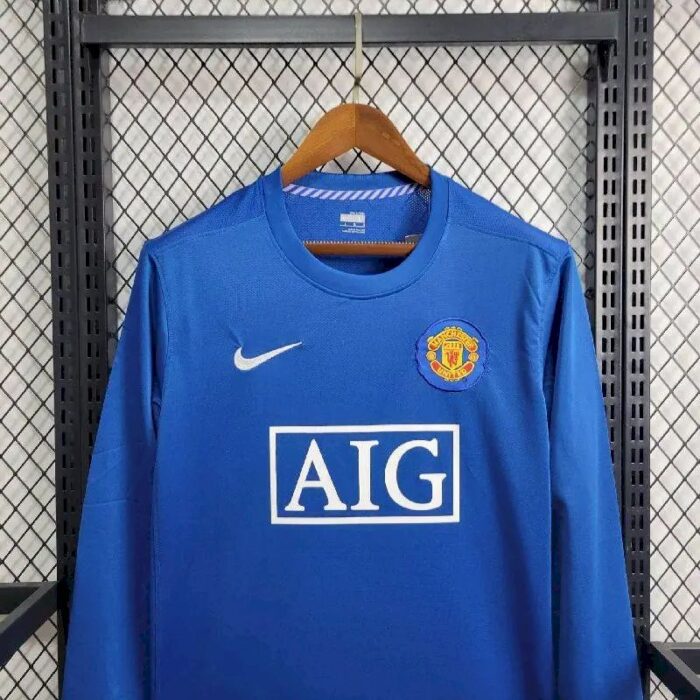 Retro Manchester United 2008/09 Third Long Sleeve Jersey - Image 2