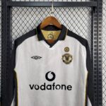 Retro Manchester United 2001/02 Centenary Reversible Away And Third Long Sleeve Jersey - Image 3