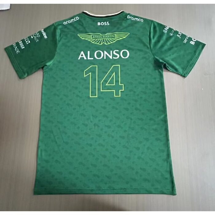 Aston Martin 2024 alonso green Shirt - Image 2