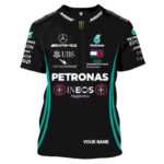 F1 Mercedes Benz 2022 black Shirt