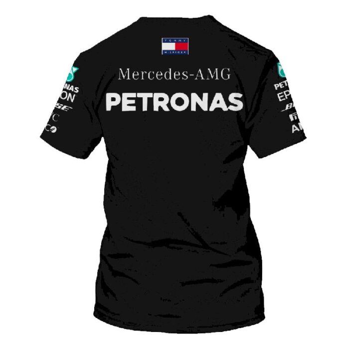 F1 Mercedes Benz 2022 black Shirt - Image 2
