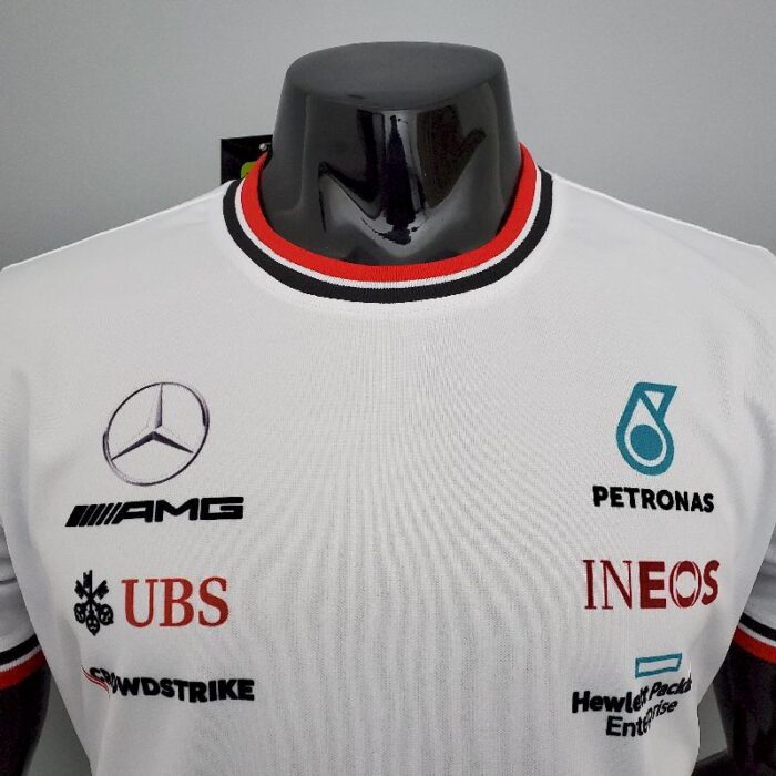 F1 racing suit Mercedes White - Image 4