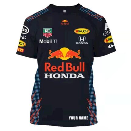 F1 Red B-ull racing Royal Blue shirt