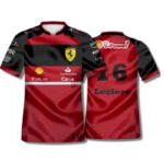 Ferrari 2022 F1 16# red black Shirt