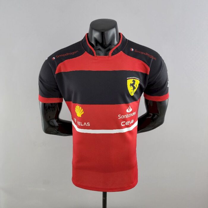 Ferrari 2022 F1 red black Shirt - Image 3