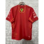 Ferrari 2024 F1 red 55# racing Shirt - Image 2