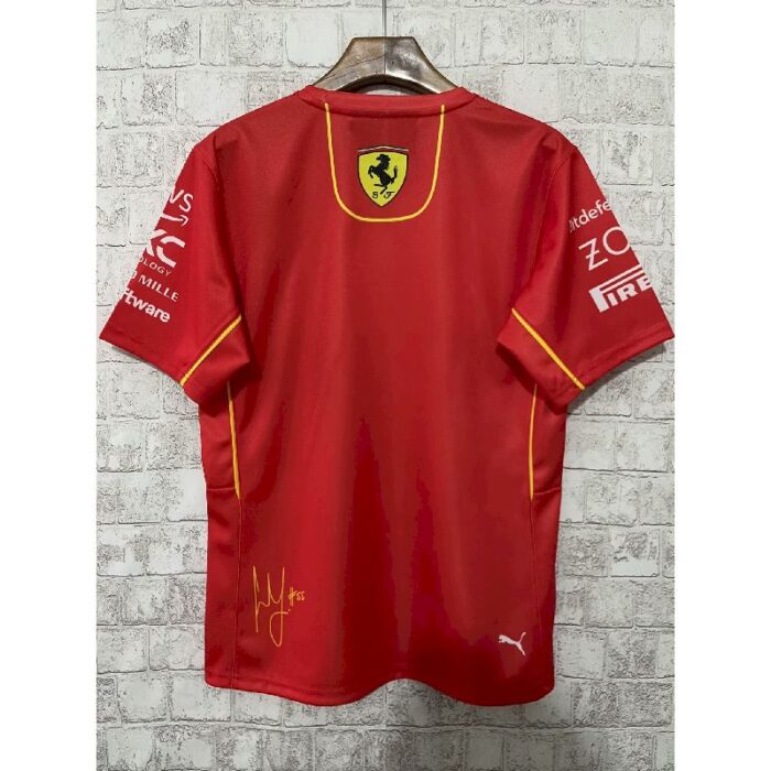 Ferrari 2024 F1 red 55# racing Shirt - Image 2