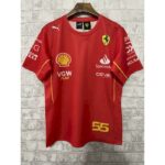 Ferrari 2024 F1 red 55# racing Shirt