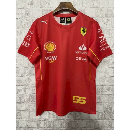 Ferrari 2024 F1 red 55# racing Shirt