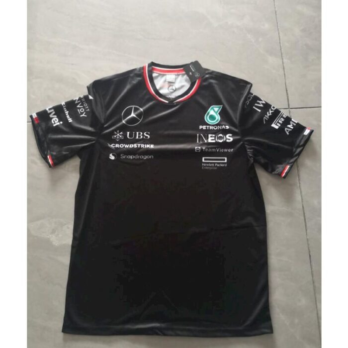 Mercedes 2024 new black F1 Shirt - Image 3