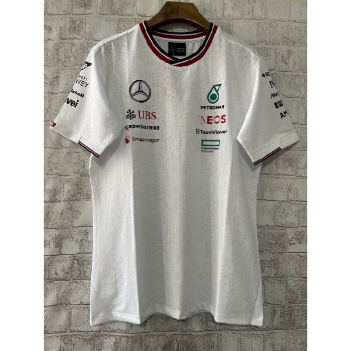 Mercedes 2024 new white F1 Shirt (2) - Image 3
