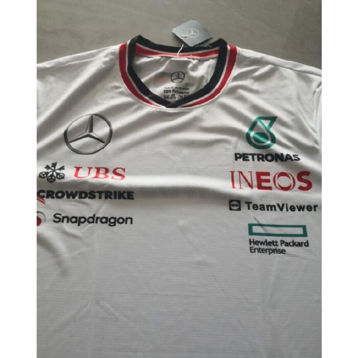 Mercedes 2024 new white F1 Shirt (2) - Image 4