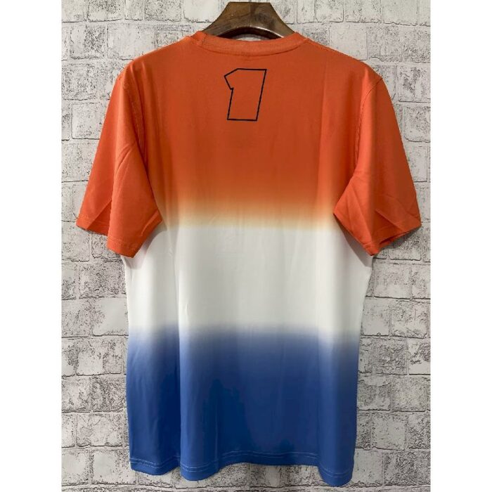 Mercedes-Benze 23 F1 orange white blue Shirt - Image 4