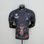 Red B-ull 2022 F1 racing black Shirt