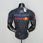 Red B-ull 2022 F1 racing black Shirt - Image 2