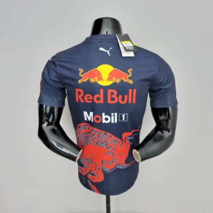 Red B-ull 2022 F1 racing Royal Blue Shirt – view 2