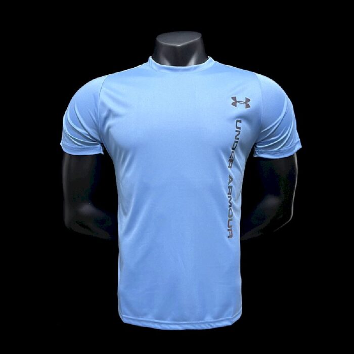 Under Armor 1004 Light blue asual T-shirt - Image 3